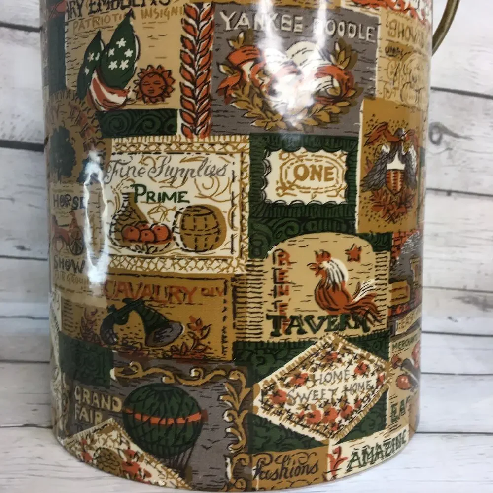 Morgan & Company Designs Bucket Brigade Tall Ice Bucket Vintage MCM U.S.A.